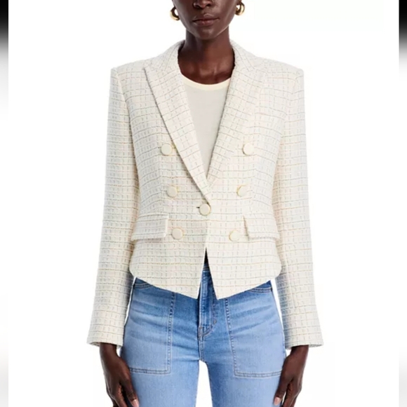 Veronica Beard Jackets & Blazers - Veronica Beard Diego Dickey Jacket. Long Sleeve Blazer. Tweed. Cotton. Size 2.